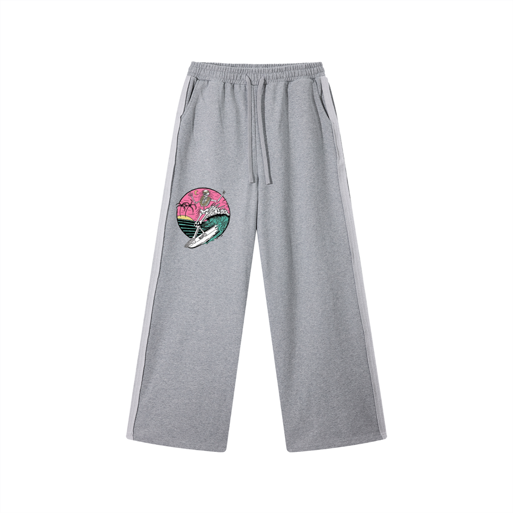 Contrast Tape Straight-Leg Sweatpants