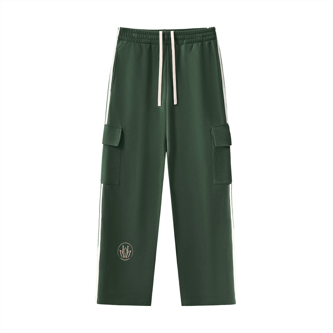 Side Stripe Straight-Leg Pants
