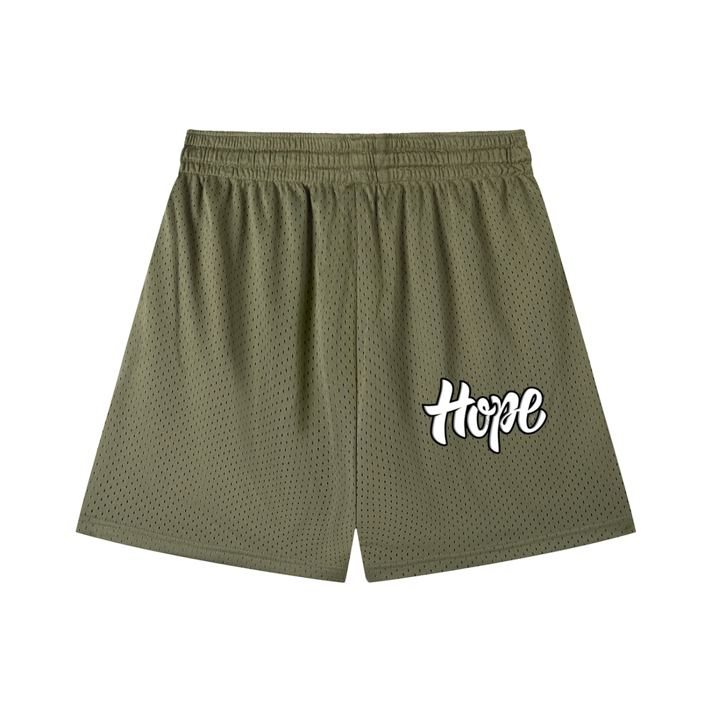 Mesh Drawstring Shorts