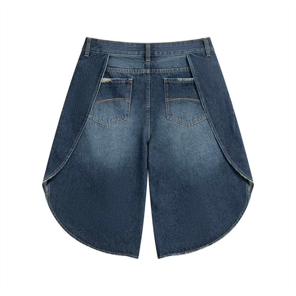 Men’s Wide Leg Denim Shorts