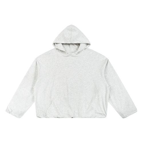 Boxy Gather-Hem Hoodie