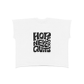 Raw Edge Boxy Non-Shrink T-Shirt