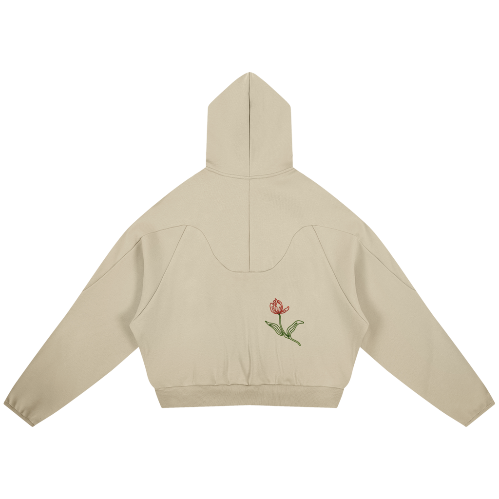 Curved Panel Raglan Hoodie