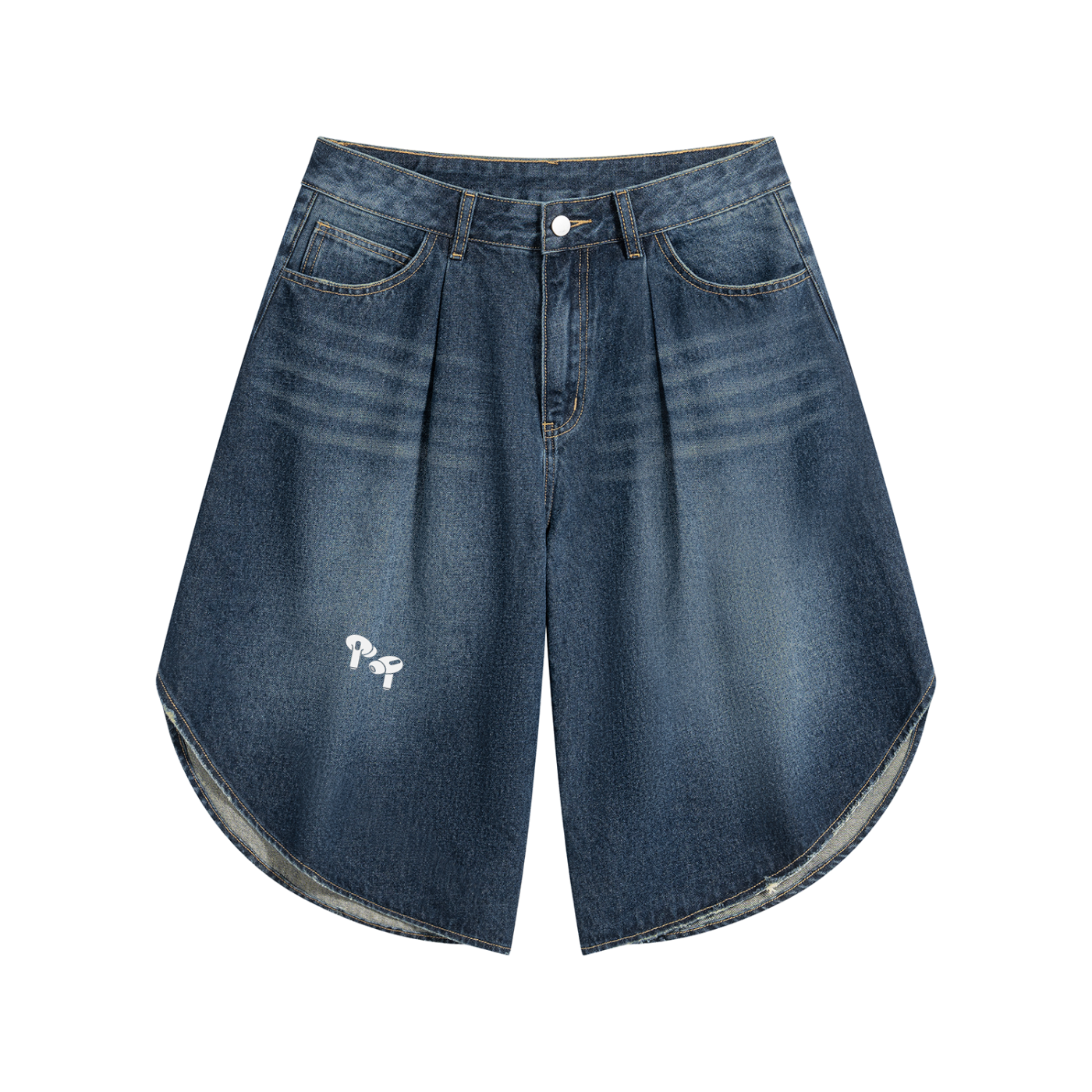 Men’s Wide Leg Denim Shorts