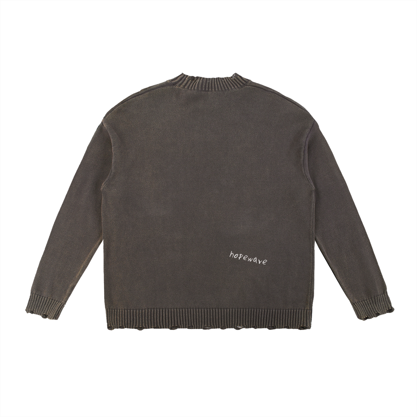 Vintage Washed Hand-Frayed Sweater