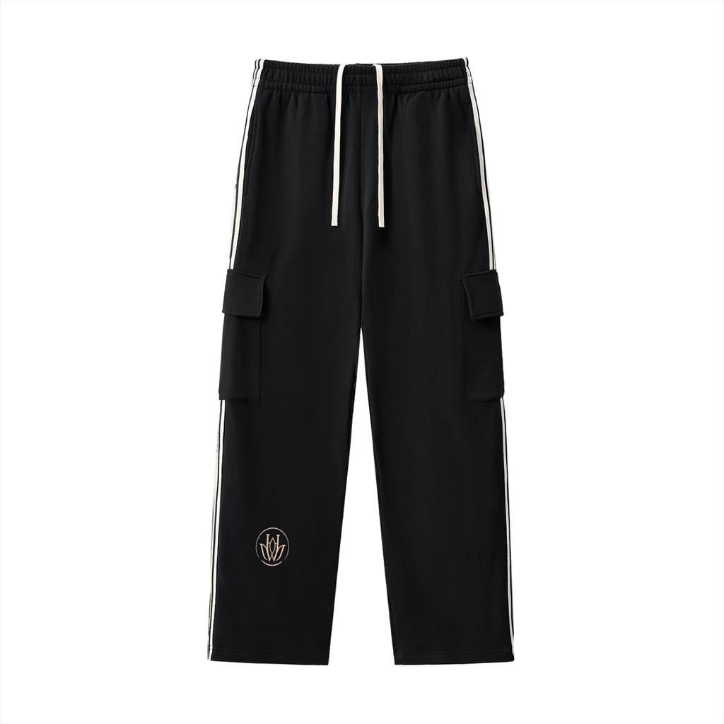 Side Stripe Straight-Leg Pants