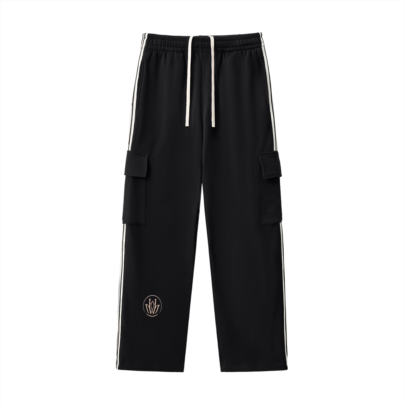 Side Stripe Straight-Leg Pants