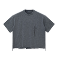 Snow Wash Raw-Hem Boxy T-shirt