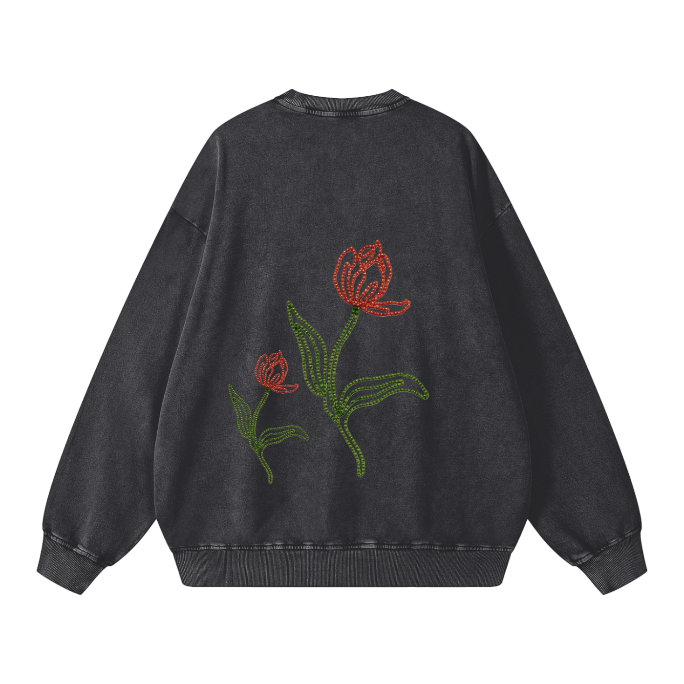 Snow Washed Oversized Sweatshirt