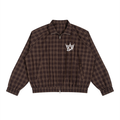 Unisex Plaid Full-Zip Track Jacket