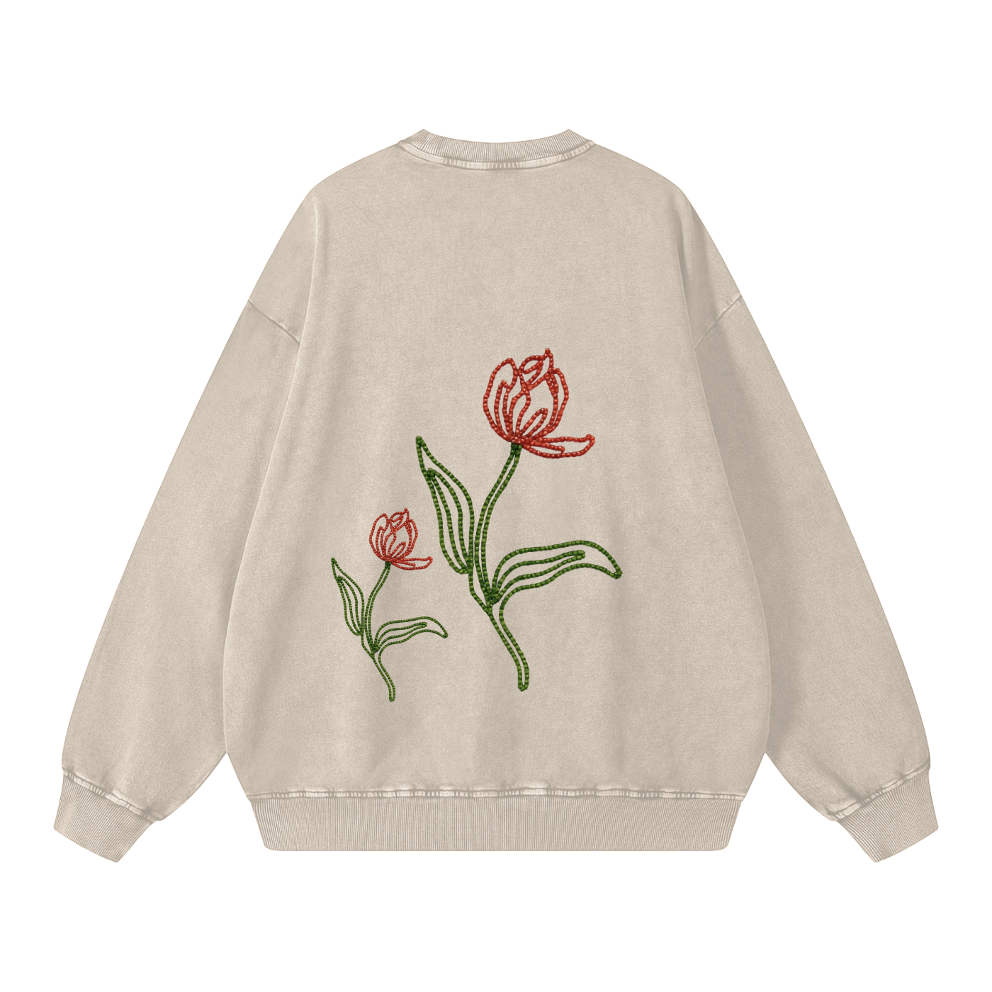 Snow Washed Oversized Sweatshirt