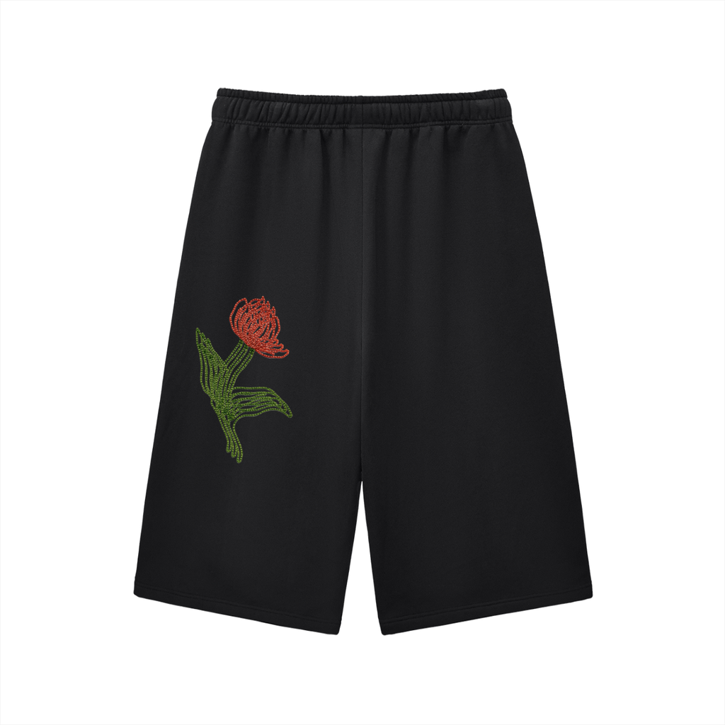 Relaxed Drawstring Three-quarter Sweatpants
