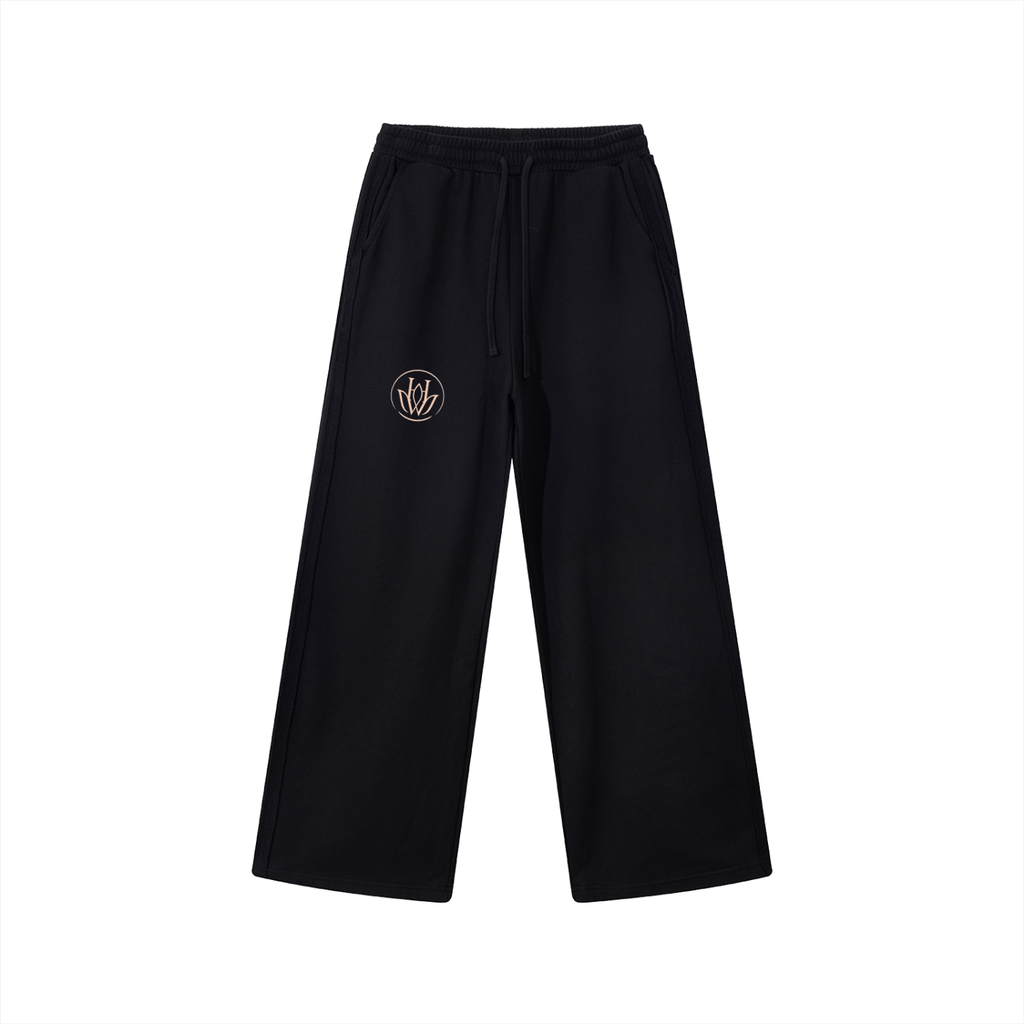Contrast Tape Straight-Leg Sweatpants