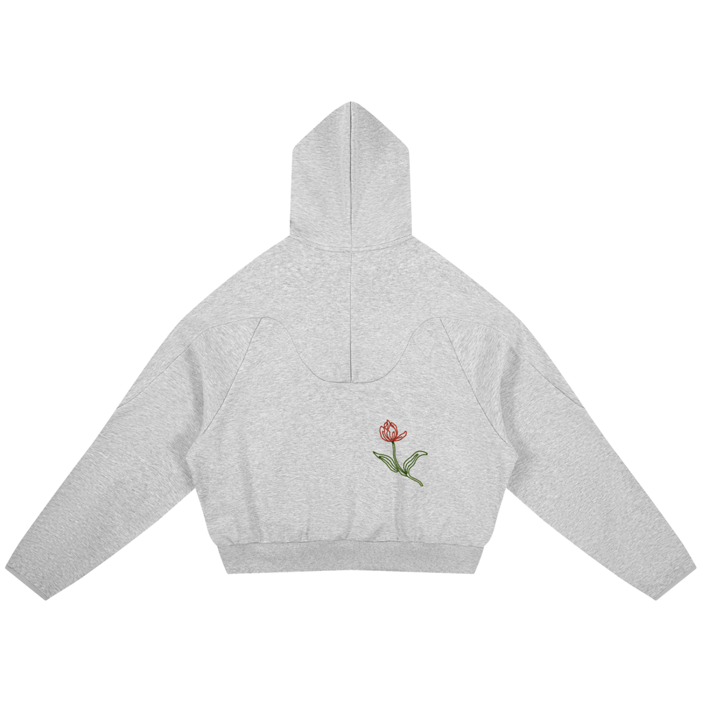 Curved Panel Raglan Hoodie