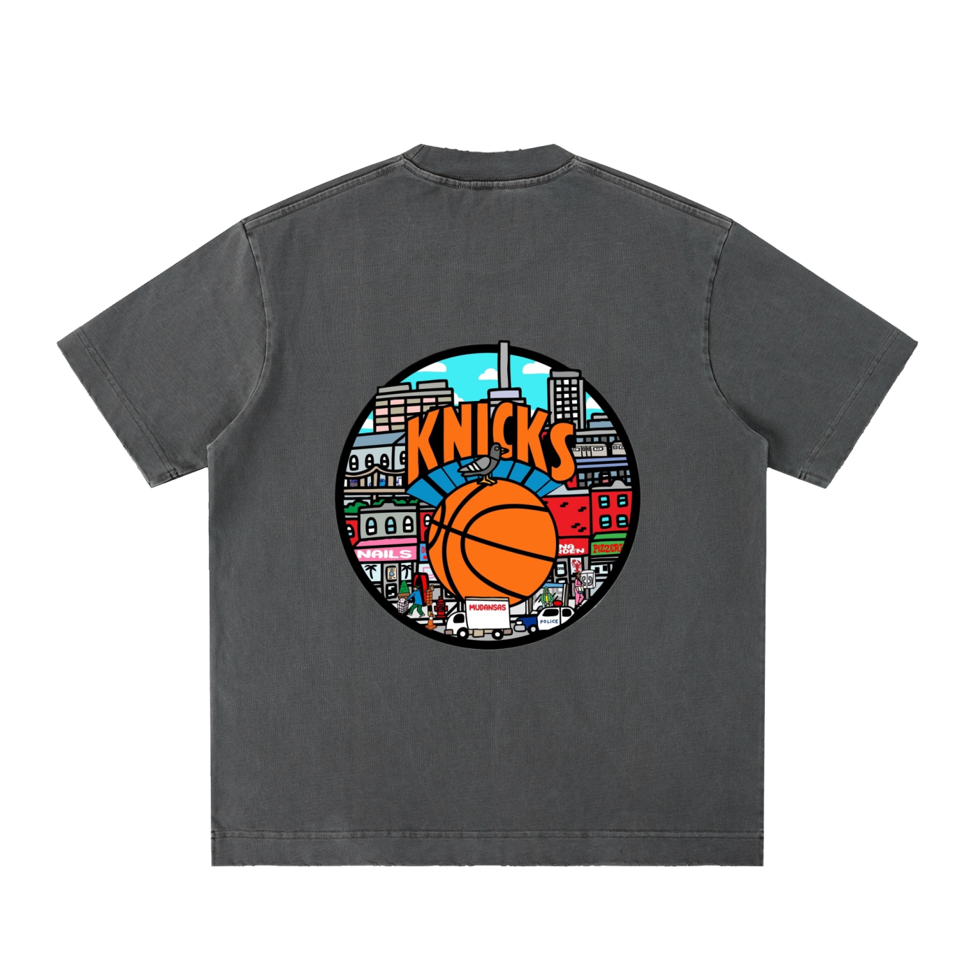 Heavyweight Vintage Washed Frayed T-Shirt