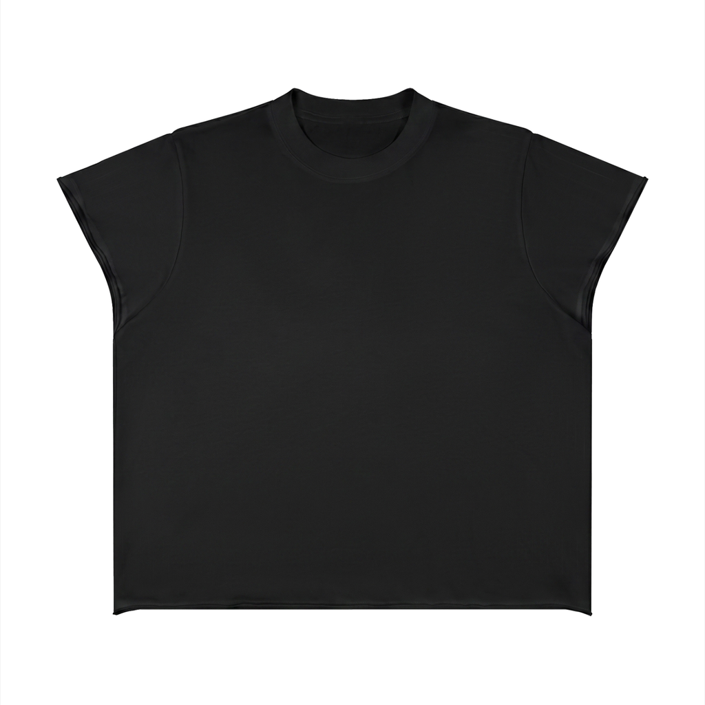 Unisex Boxy Raw Edge T-Shirt