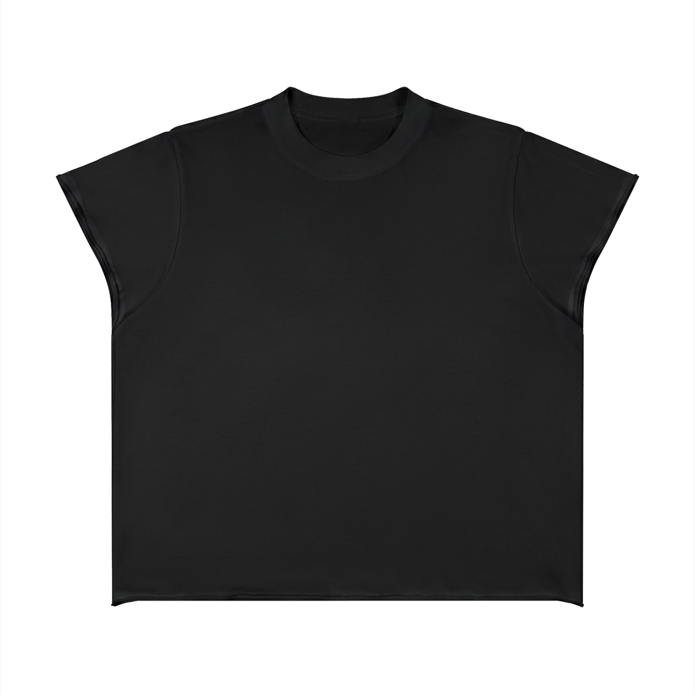 Unisex Boxy Raw Edge T-Shirt