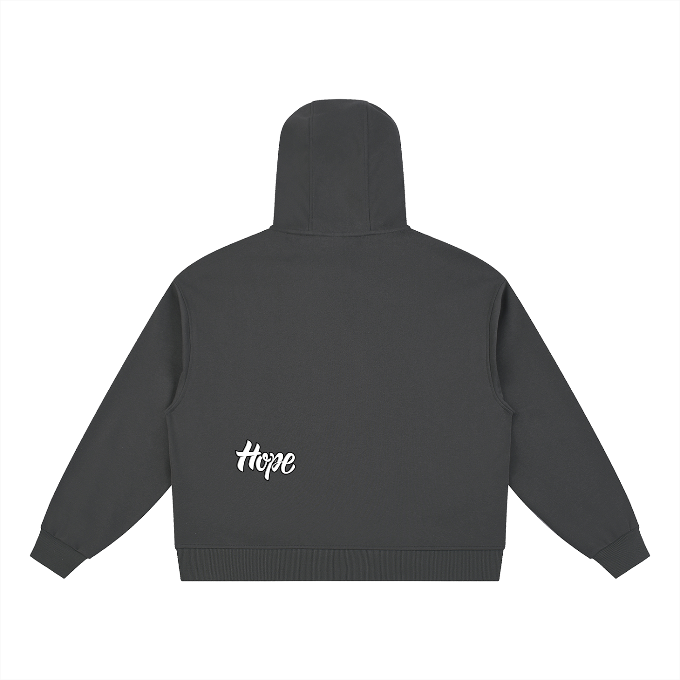 Boxy Button Placket Hoodie