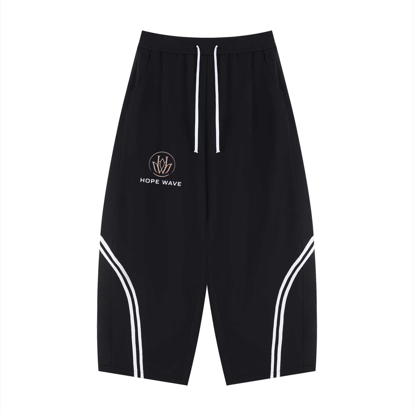 Unisex Wide Leg Piping Sweatpants