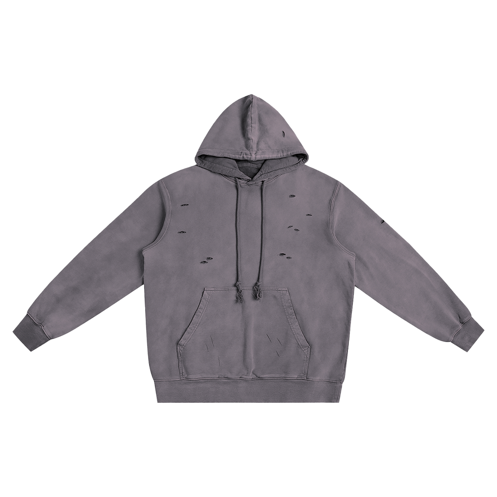 Distressed Vintage Wash Hoodie