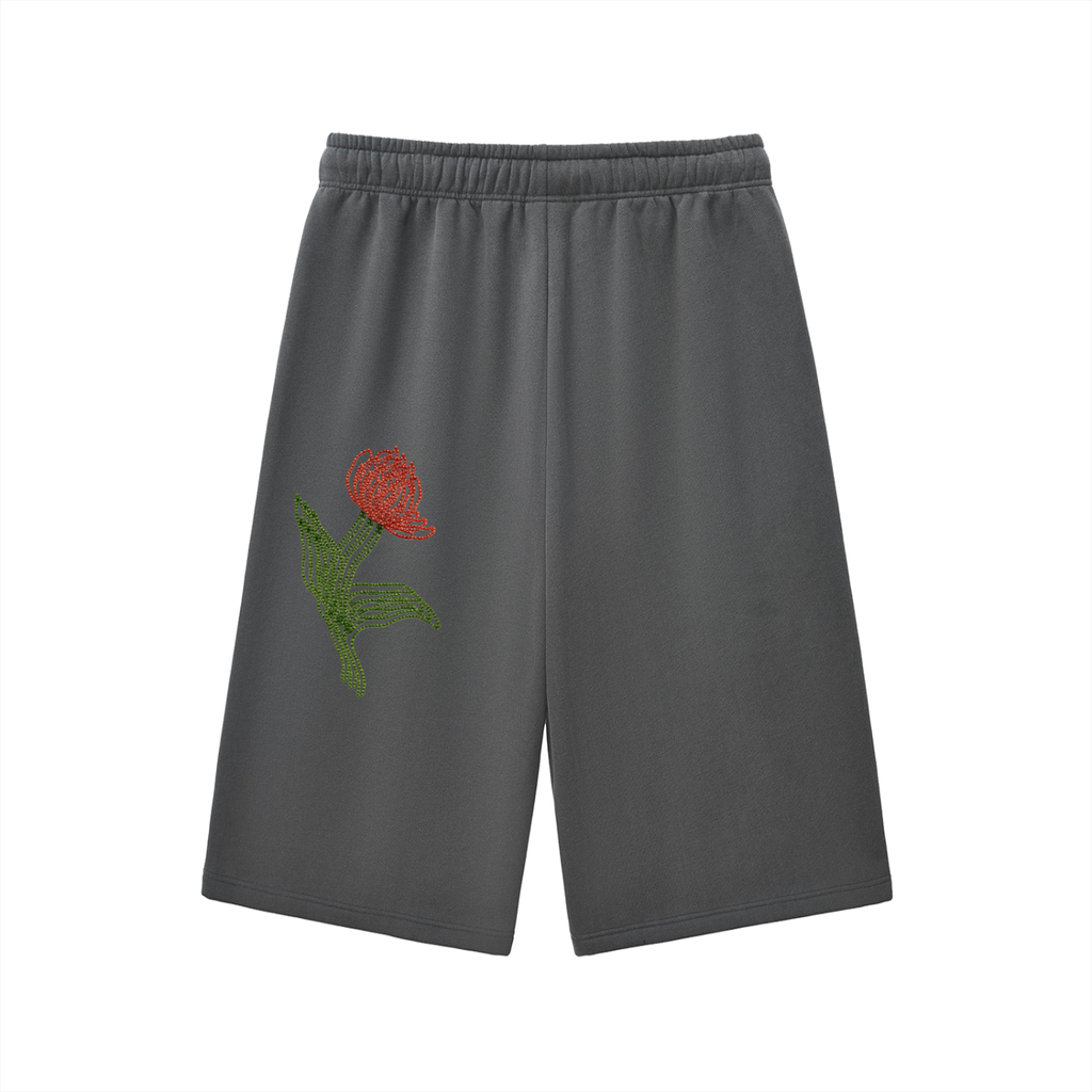 Relaxed Drawstring Three-quarter Sweatpants