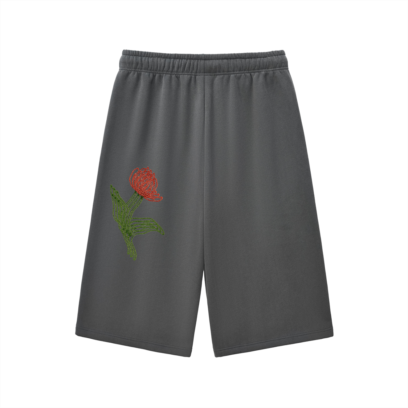 Relaxed Drawstring Three-quarter Sweatpants