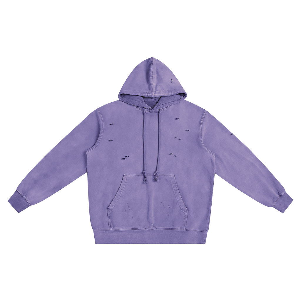 Distressed Vintage Wash Hoodie