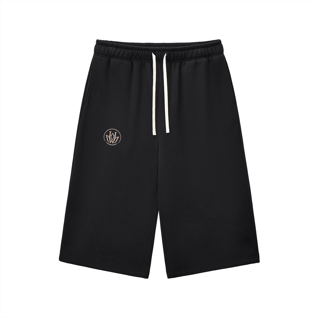 Relaxed Drawstring Three-quarter Sweatpants