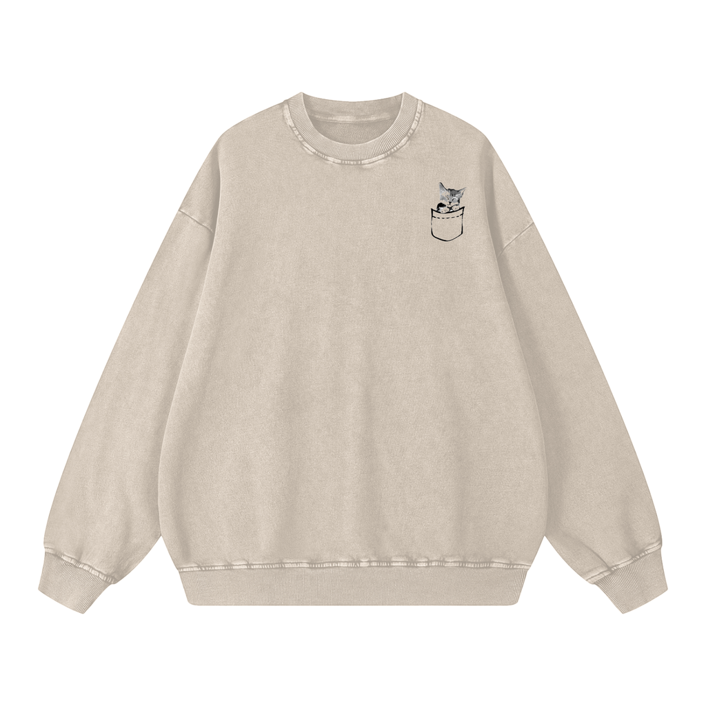 Snow Washed Oversized Sweatshirt