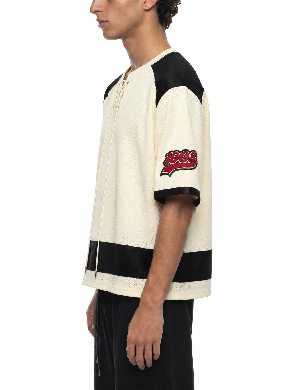 Unisex Raglan Sleeve Mesh Boxy T-Shirt