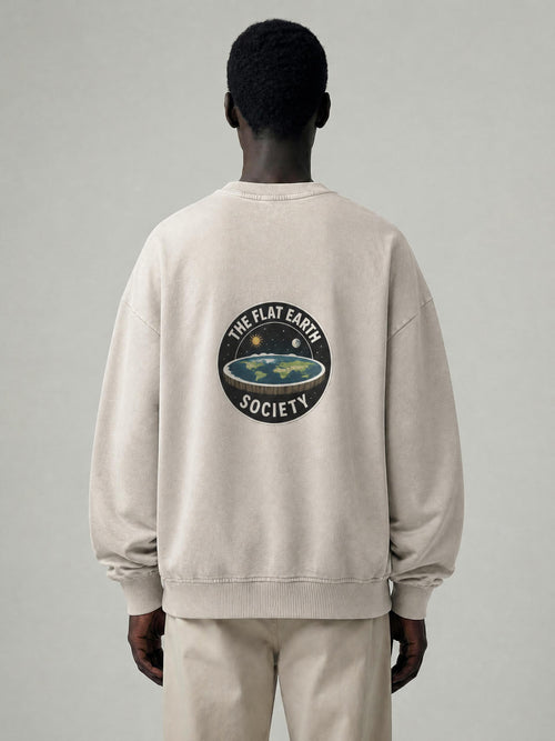 Snow Washed Oversized Sweatshirt