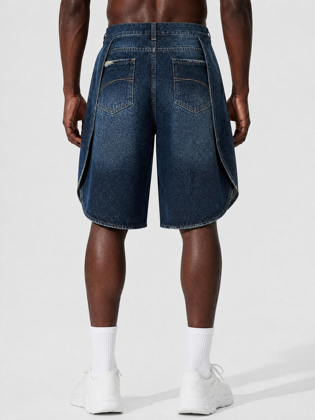 Men’s Wide Leg Denim Shorts