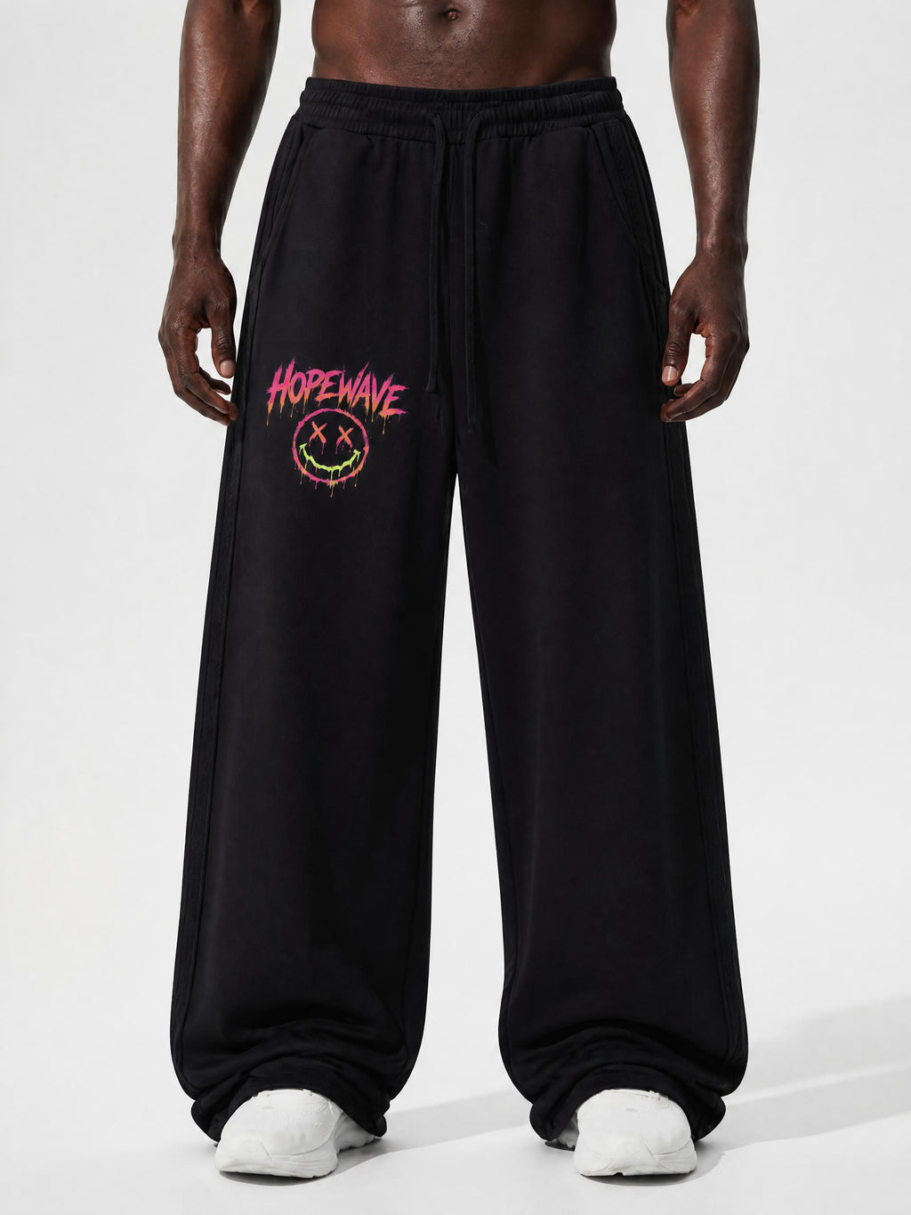 Contrast Tape Straight-Leg Sweatpants