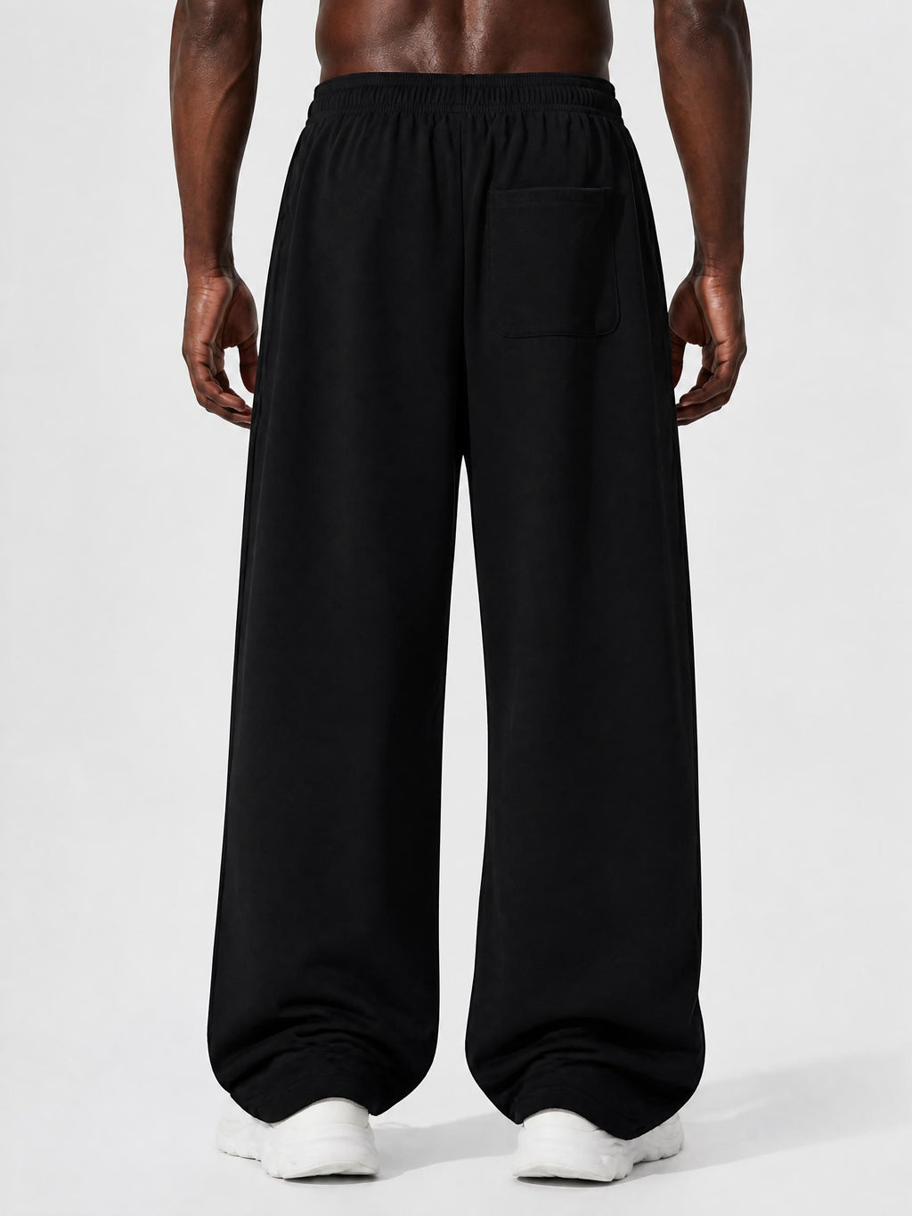 Contrast Tape Straight-Leg Sweatpants