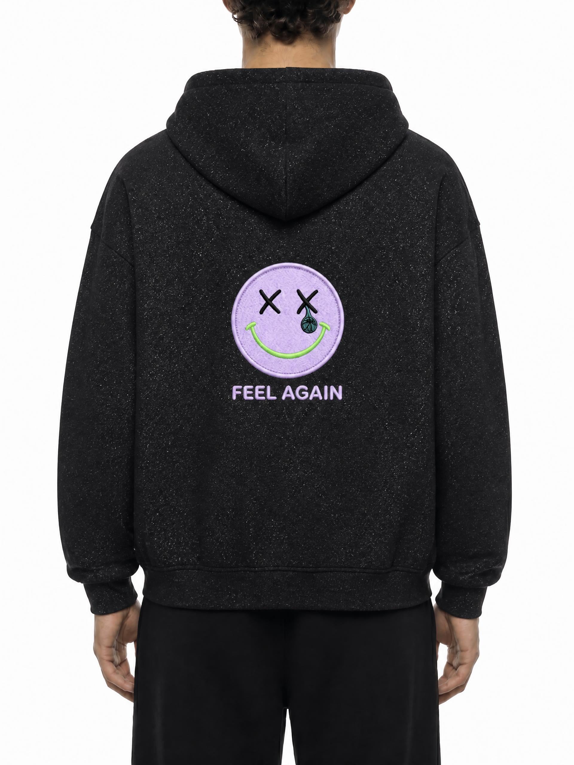 Unisex Sparkles Full Zip Boxy Hoodie