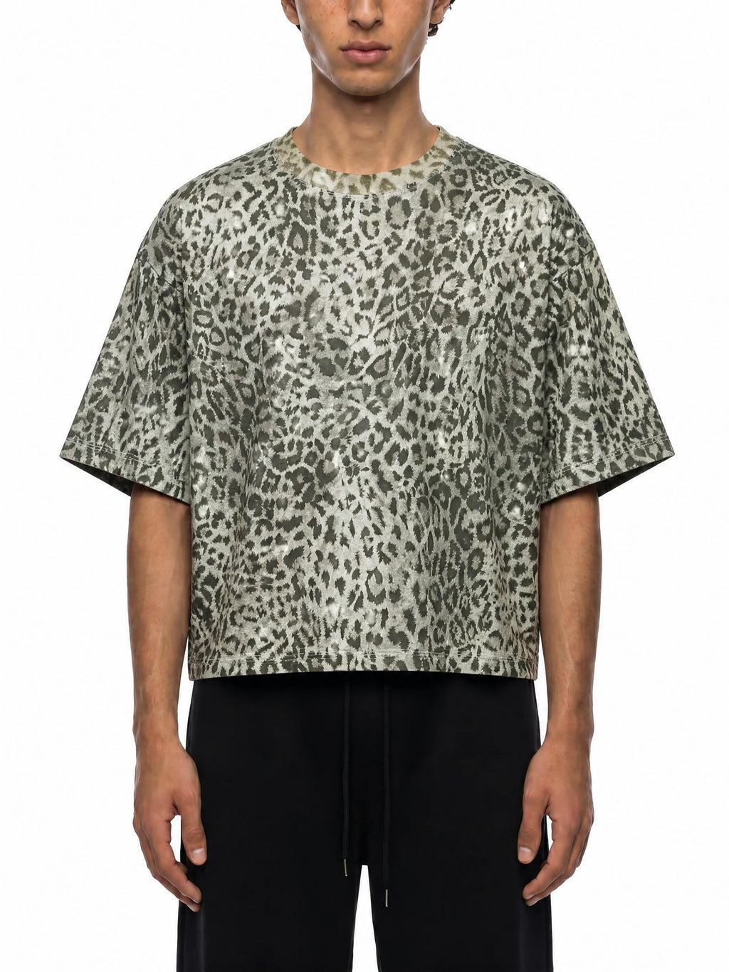 Unisex Leopard Print Boxy T-Shirt