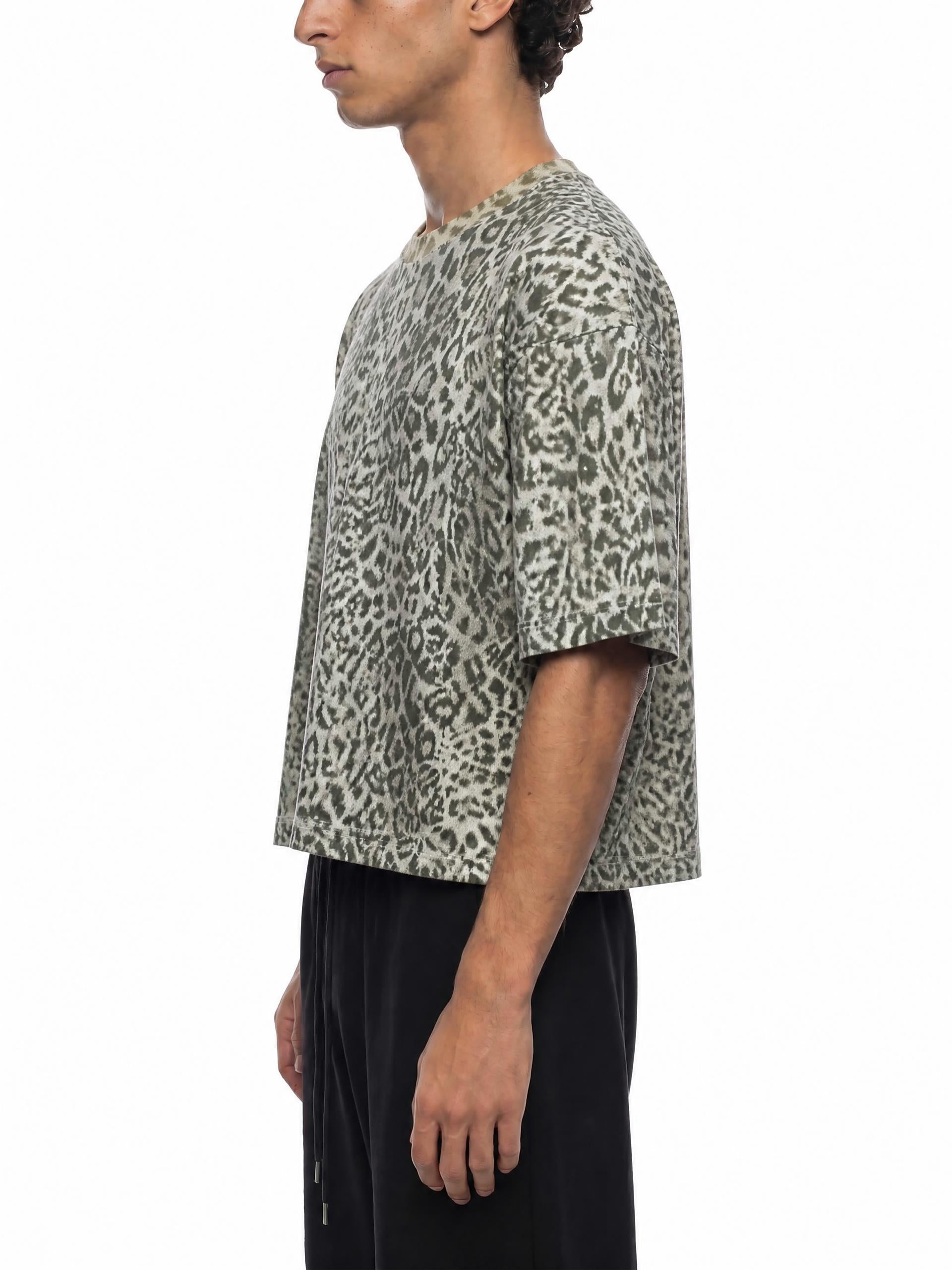 Unisex Leopard Print Boxy T-Shirt