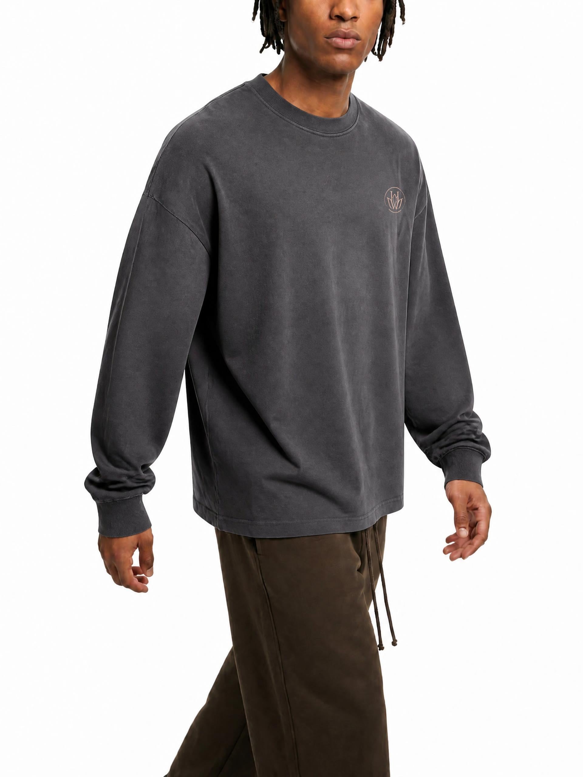 Gradient Washed Long Sleeve T-Shirt