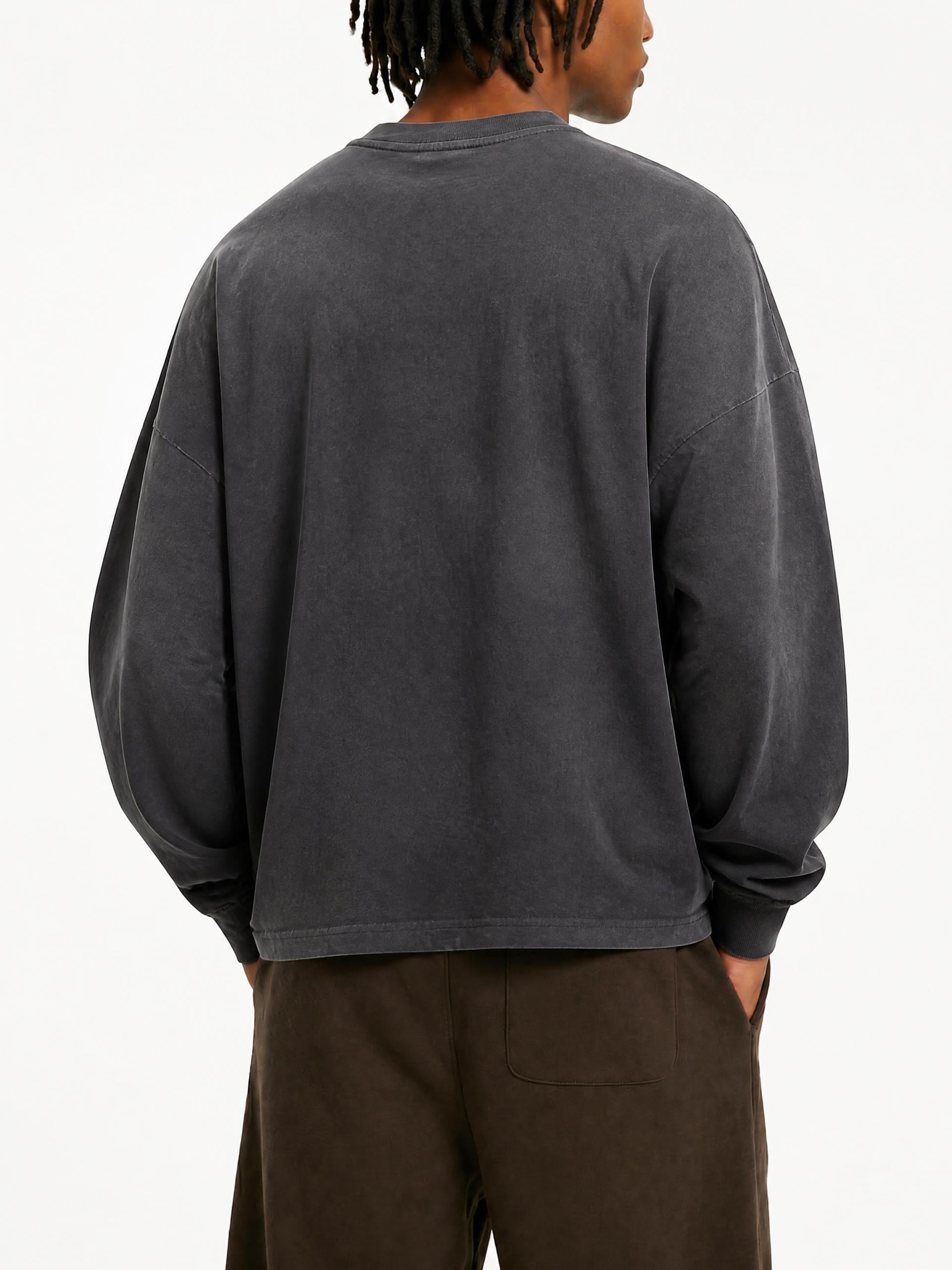 Gradient Washed Long Sleeve T-Shirt