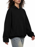 Boxy Gather-Hem Hoodie
