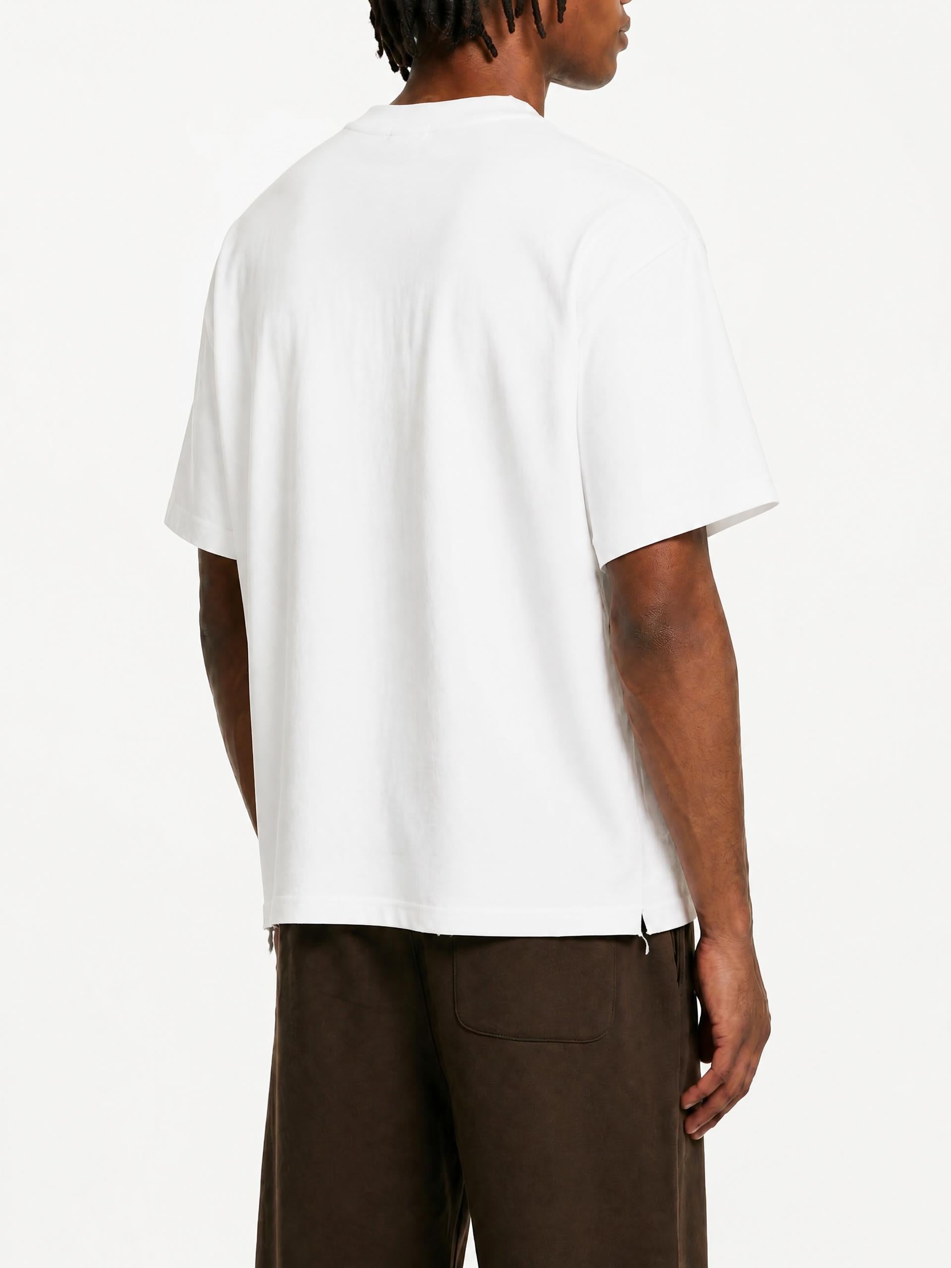 Snow Wash Raw-Hem Boxy T-shirt
