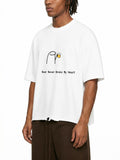 Snow Wash Raw-Hem Boxy T-shirt