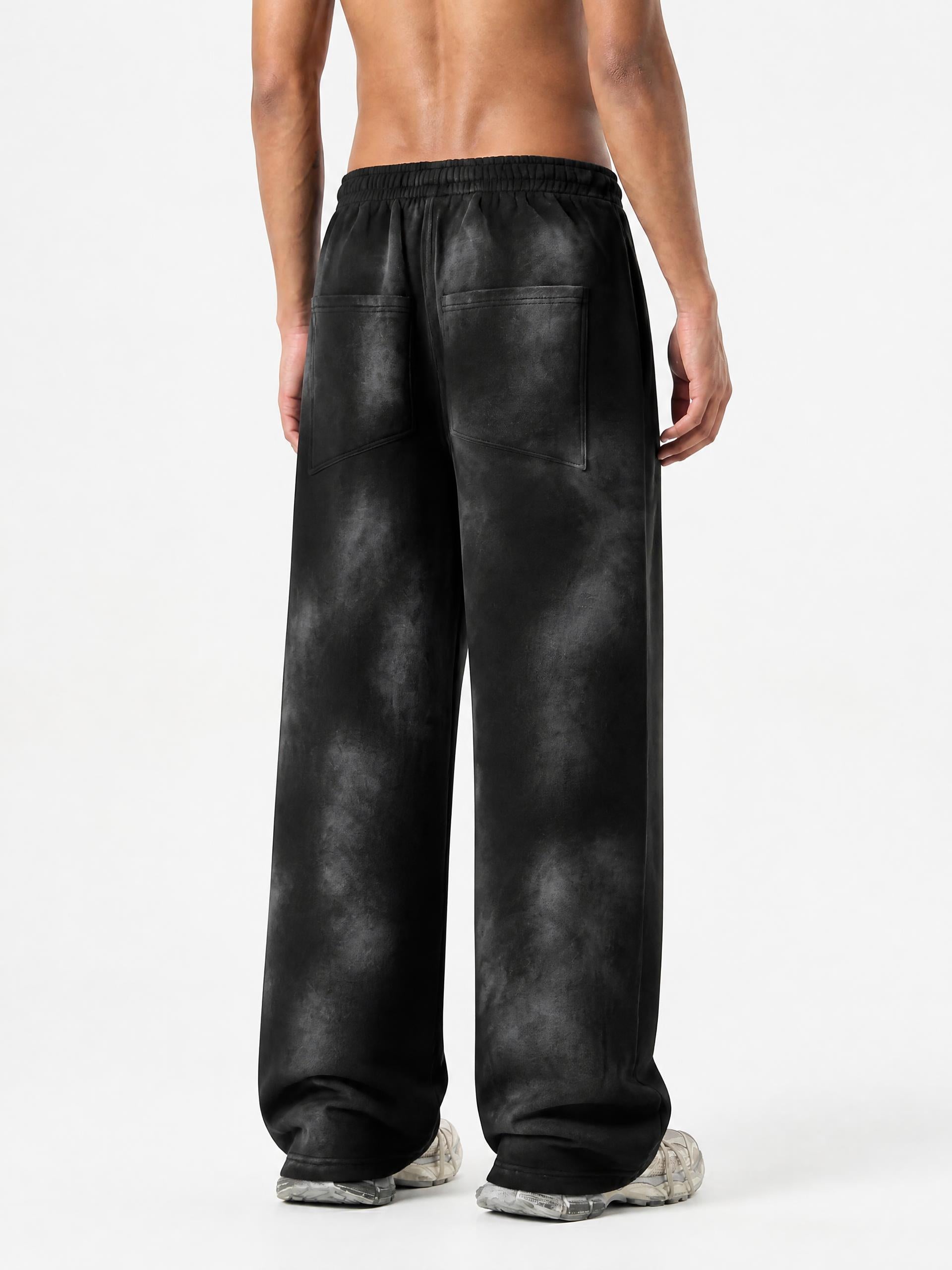 Unisex Sunfade Wide Leg Fleece Sweatpants