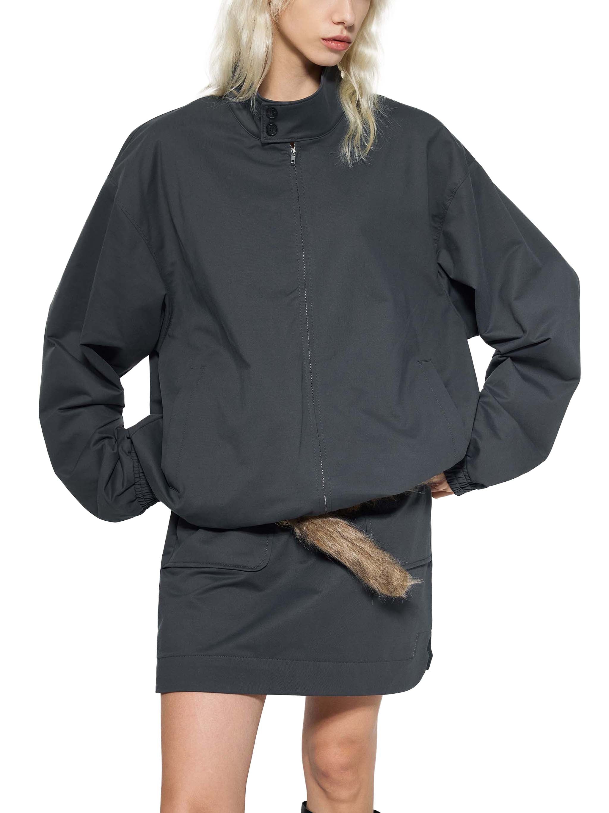 Unisex Vintage Wash Leopard Full Zip Hoodie