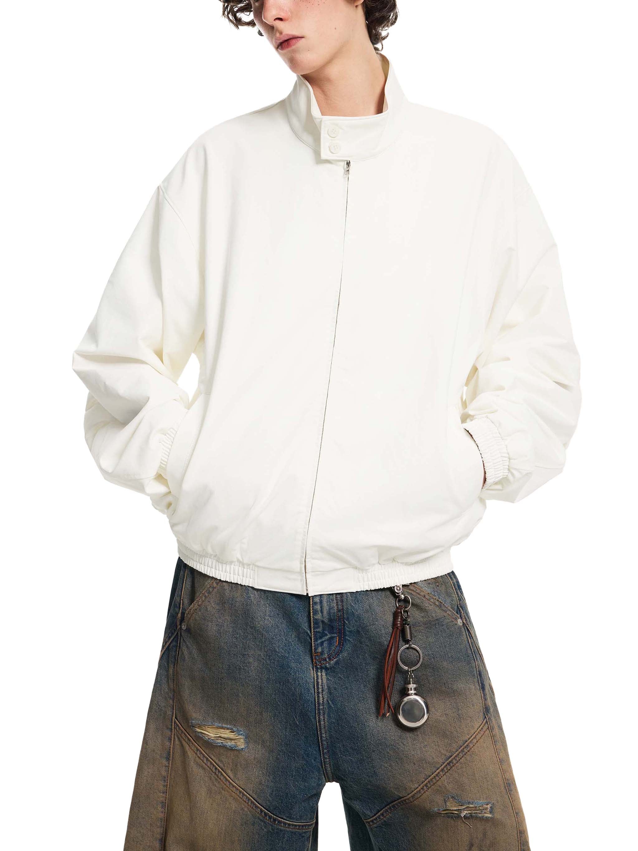 Unisex Vintage Wash Leopard Full Zip Hoodie