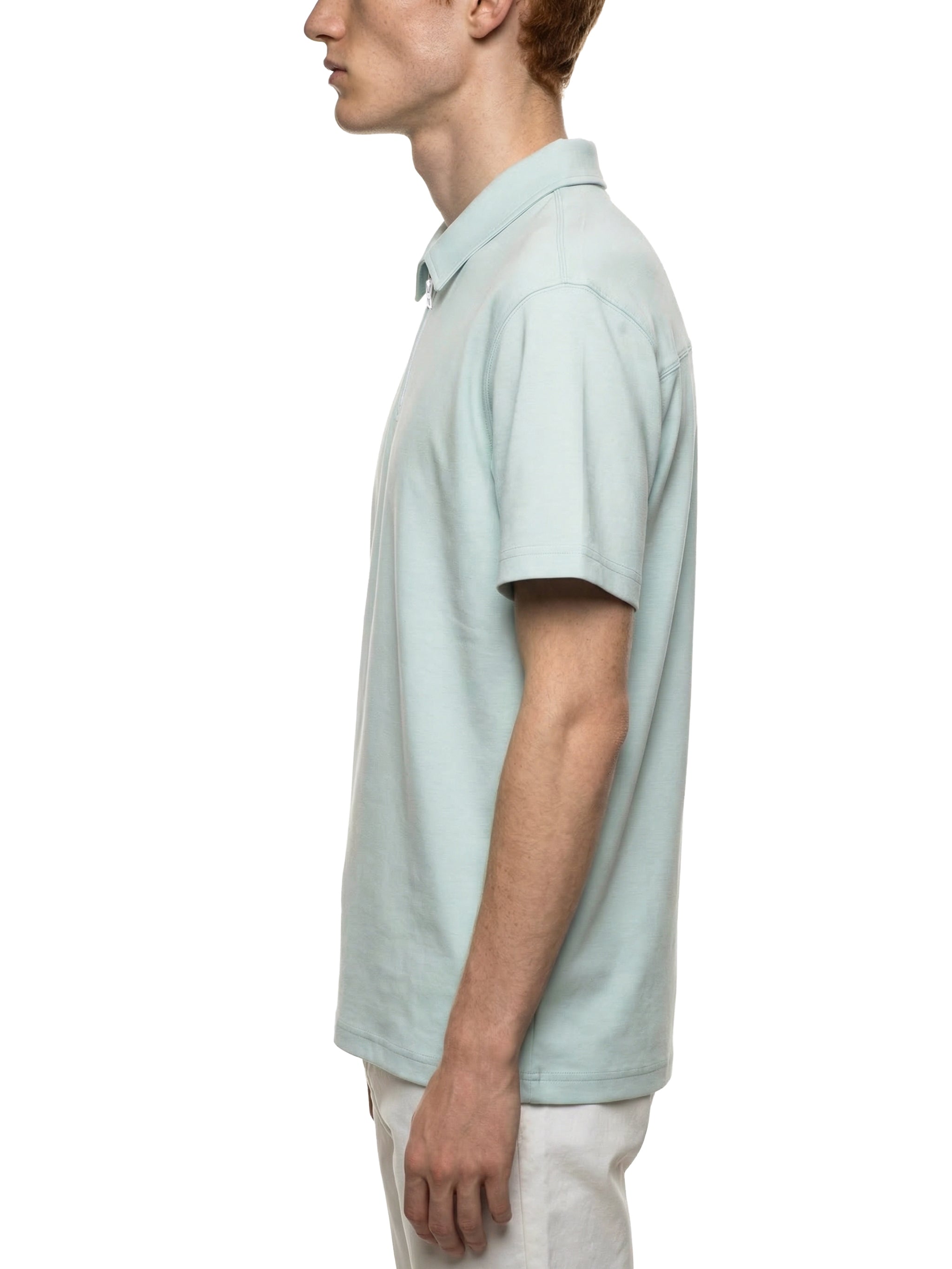 Unisex Quarter-Zip Polo Shirt