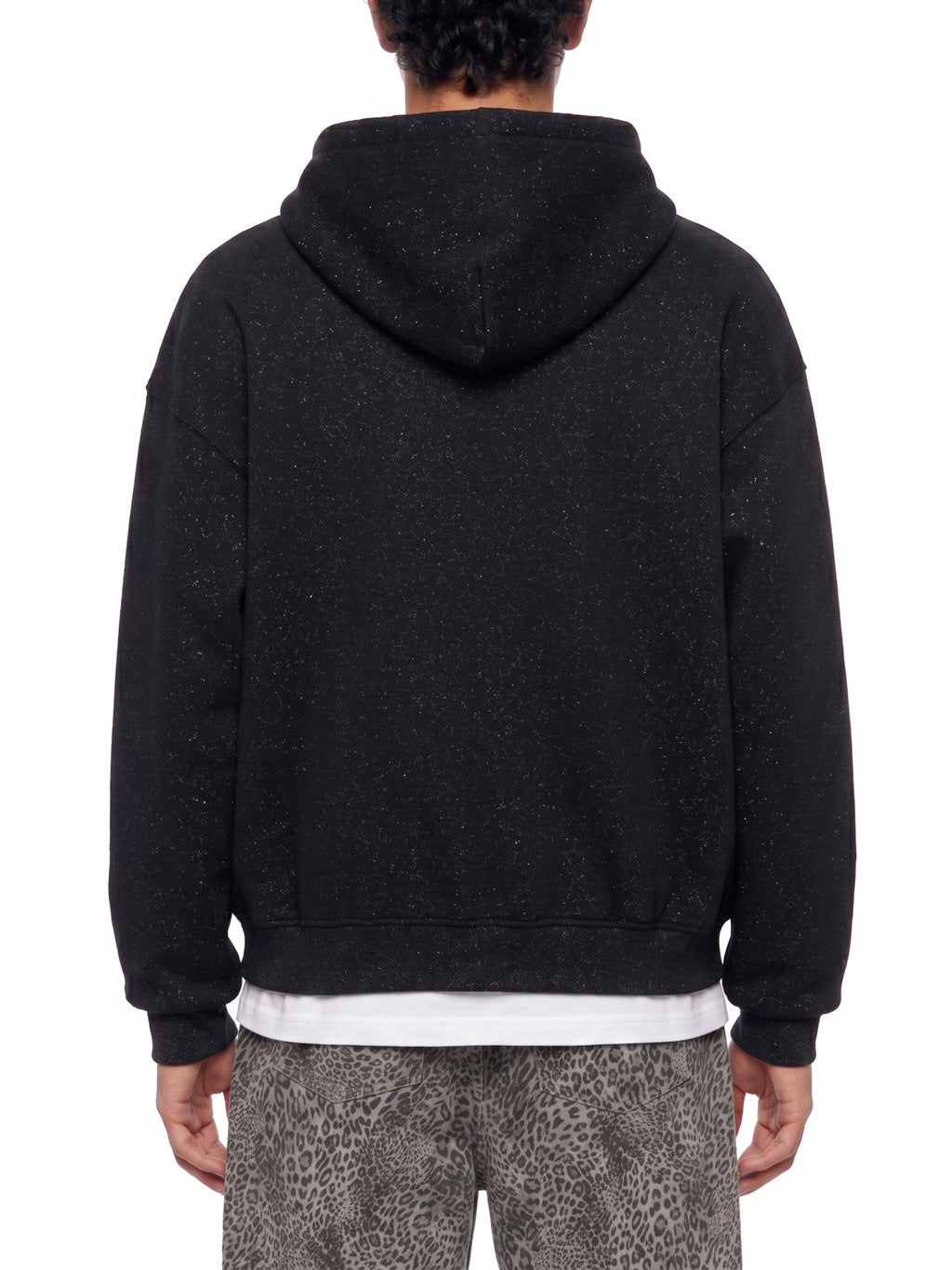 Unisex Vintage Wash Leopard Full Zip Hoodie