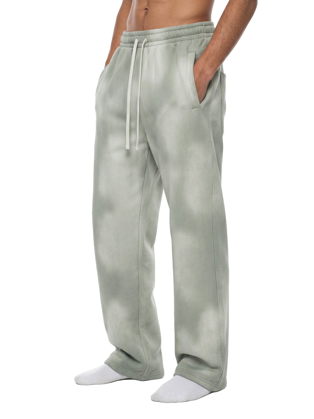 Unisex Sunfade Wide Leg Fleece Sweatpants