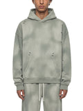 Unisex Sunfade Frayed Fleece Hoodie