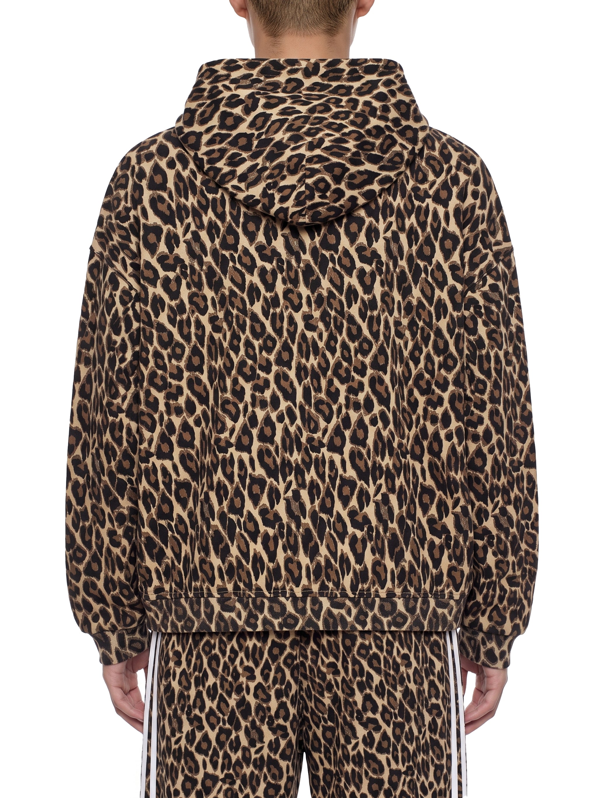 Unisex Leopard Full Zip Hoodie
